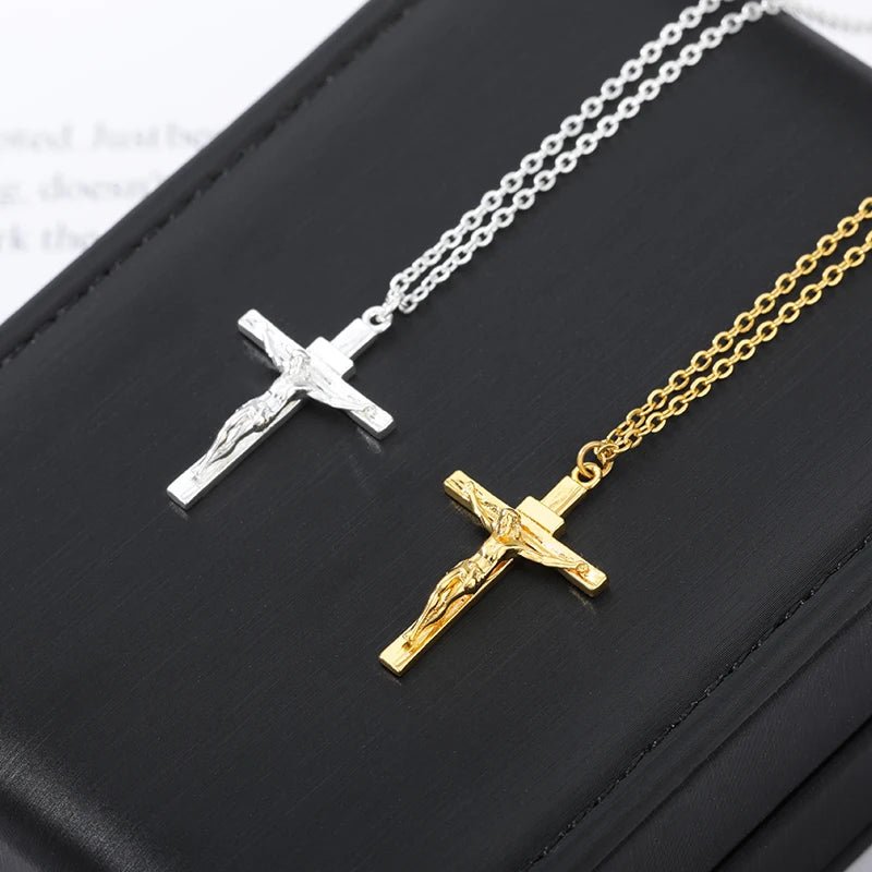 "MANTALITY" Christian Jesus Cross Necklace for Men - "MANTALITY"