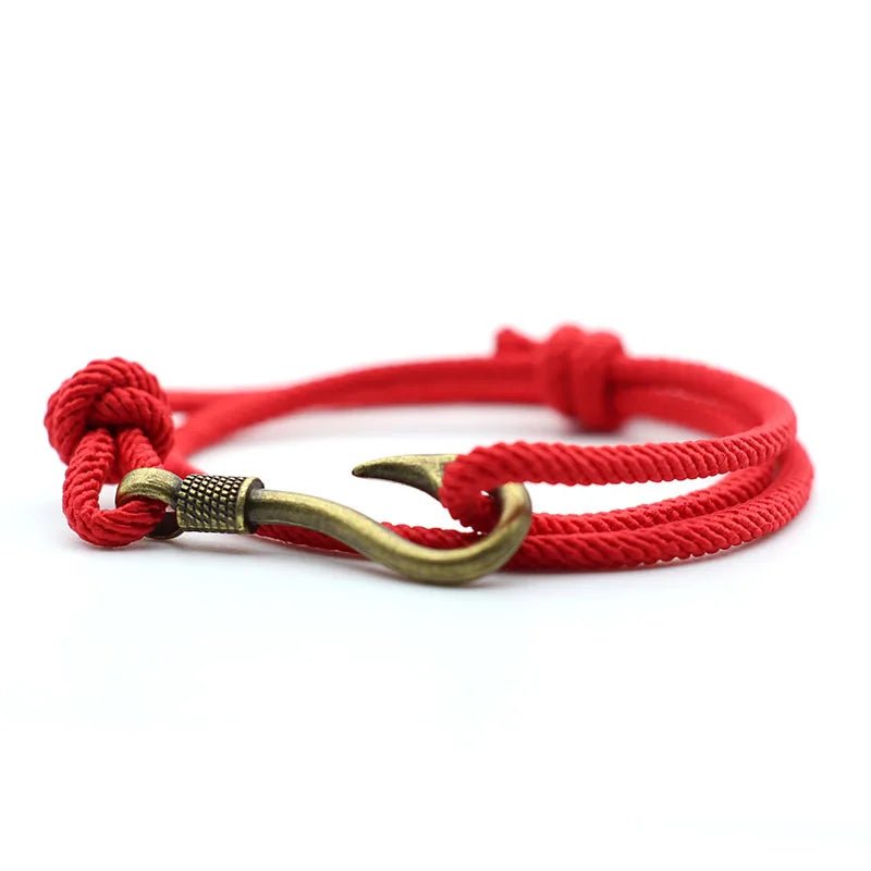 "MANTALITY" Vintage Fish Hook Man Bracelet - "MANTALITY"