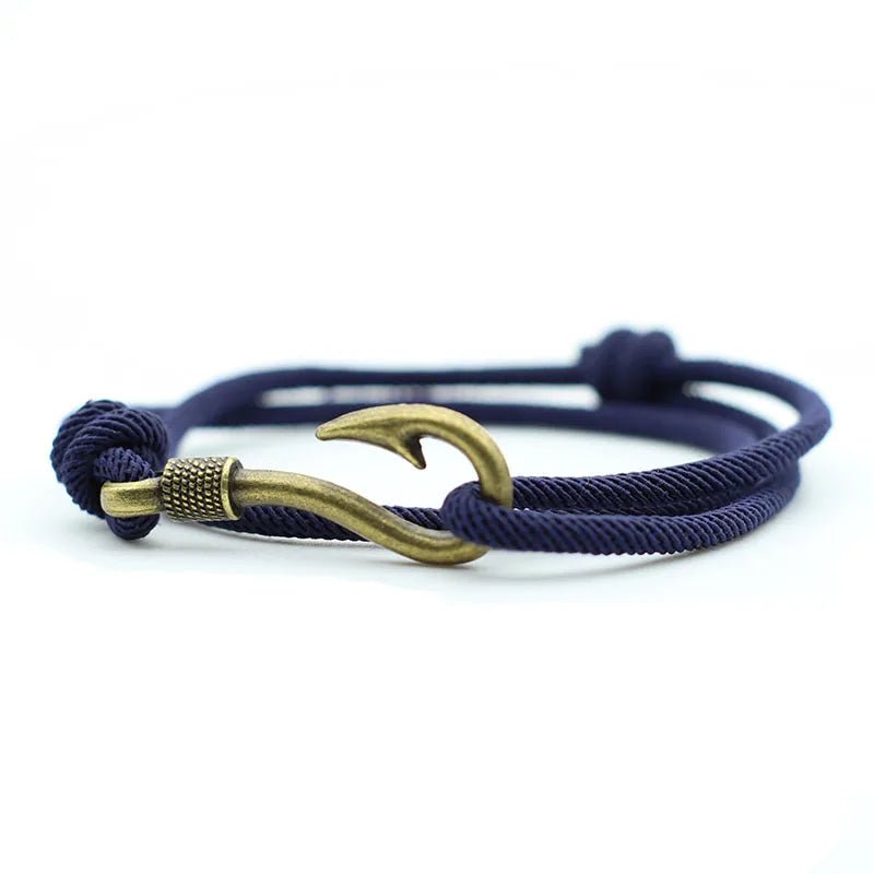 "MANTALITY" Vintage Fish Hook Man Bracelet - "MANTALITY"